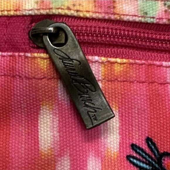 Laurel Burch Dog Print Crossbody Bag Small Canvas Purse Sun N Sand Adjustable - Picture 10 of 10